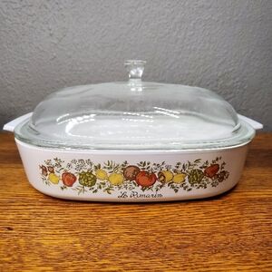 CorningWare Spice of Life Le Romarin casserole dish A-10-B